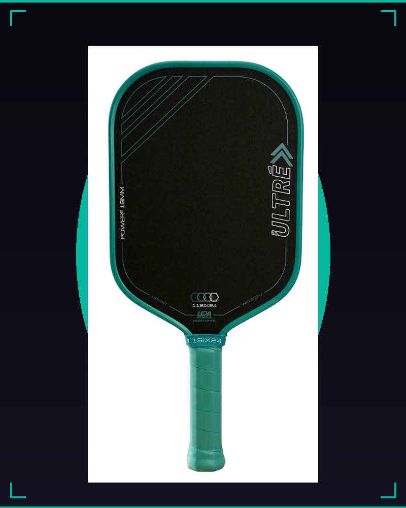 11SIX24 Ultré Power 2 — Teal colorway. Flat-top geometry with HexGrit surface and 16mm polymer foam core.