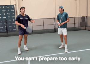 driving the pickleball