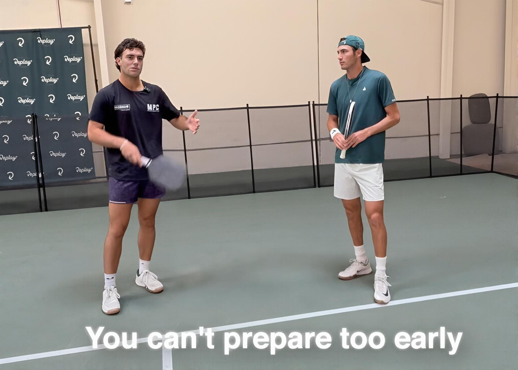 driving the pickleball