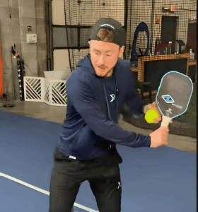 pickleball backhand drive www.zeropickleball.com www.pickleball.bz