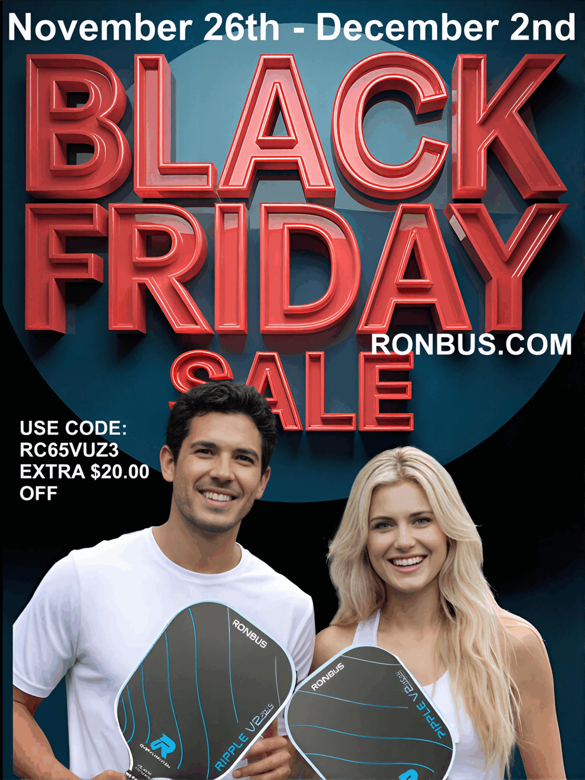 Ronbus Pickleball Paddle Sale Black Friday