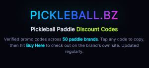 pickleball discount codes